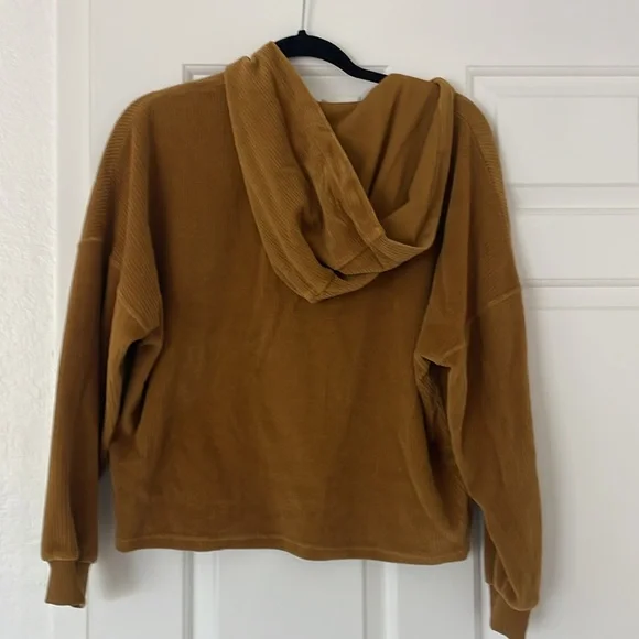 Sezane - worn once, 3/4 sleeve corduroy hoodie. - Picture 4 of 8
